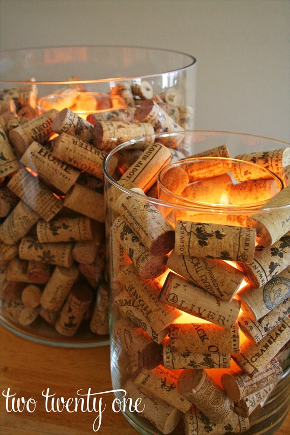 wine-themed-wedding-diy-cork-candle-holders