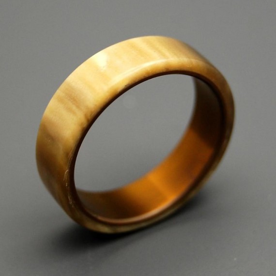 wood like band | handmade wedding rings | https://emmalinebride.com/jewelry/handmade-wedding-bands/