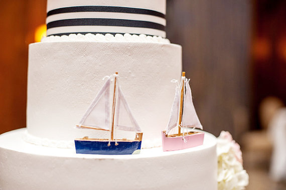 Sailboat Wedding Cake Topper