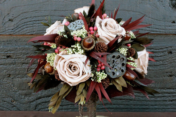 Themed Wedding Bouquets - Woodland Wedding Bouquet