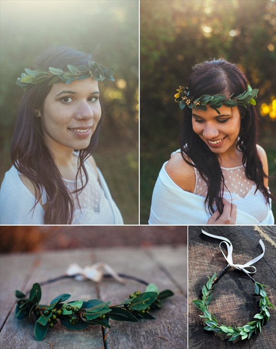 Bridal Hair Crowns - woodland