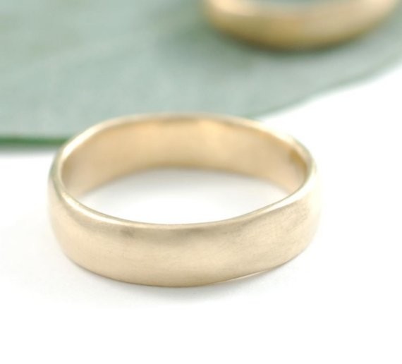 yellow gold wedding ring | handmade wedding bands | https://emmalinebride.com/jewelry/handmade-wedding-bands/