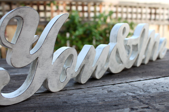 wedding gift ideas from a to z - you and me wood sign by i tag studios